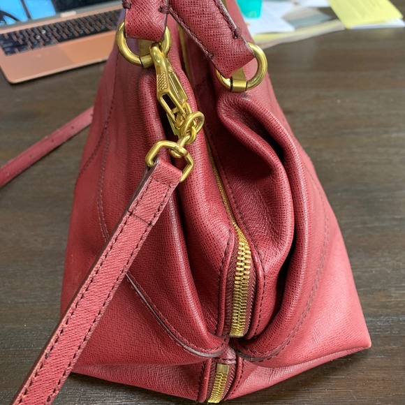 JCrew Ruby Leather Pebbled Satchel - Picture 2 of 8